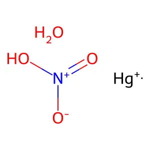 硝酸亚汞一水合物 structure