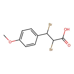 2,3-Dibromo-3-(4-methoxyphenyl)propanoic acid structure
