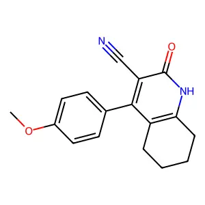 2-Hydroxy-4-(4-methoxyphenyl)-5,6,7,8-tetrahydroquinoline-3-carbonitrile structure