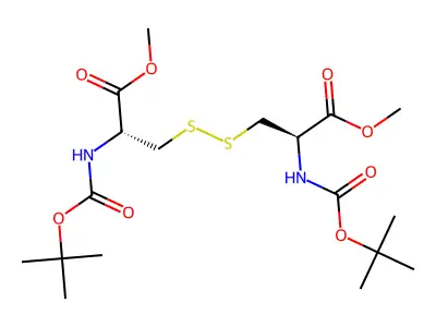 N-[t-Butoxycarbonyl]-l-cystine methyl ester structure