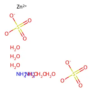 硫酸锌铵 structure