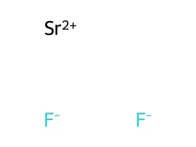 氟化鍶 structure