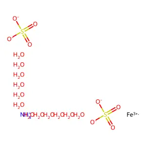 十二水合硫酸铁铵 structure