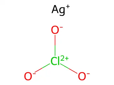 氯酸银 structure