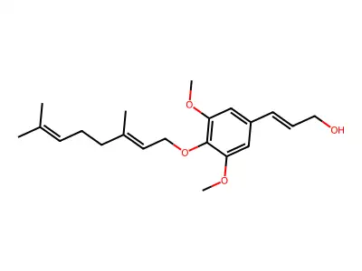 O-Geranylsinapyl alcohol structure