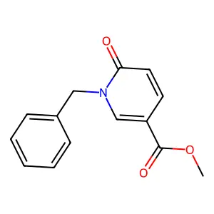 Methyl 1-benzyl-1,6-dihydro-6-oxopyridine-3-carboxylate structure