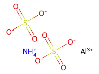 硫酸铝铵 structure