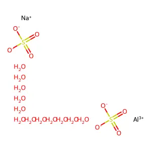 十二水合硫酸铝钠 structure