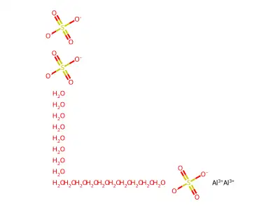 Aluminum sulfate (USP) structure