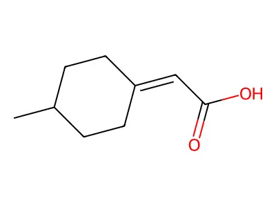2-(4-methylcyclohexylidene)acetic Acid structure