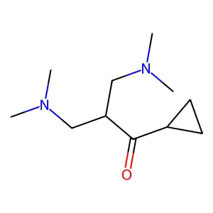 1-Propanone, 1-cyclopropyl-3-(dimethylamino)-2-[(dimethylamino)methyl]- structure