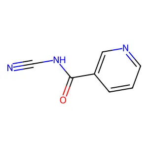 N-cyanopyridine-3-carboxamide structure