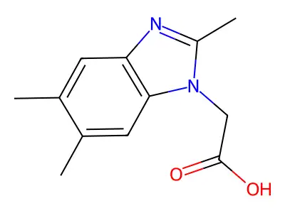 (2,5,6-Trimethyl-benzoimidazol-1-yl)-acetic acid structure