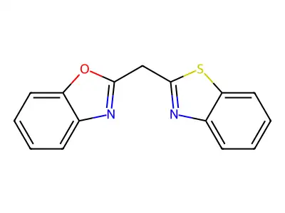 Benzoxazole, 2-(2-benzothiazolylmethyl)- structure