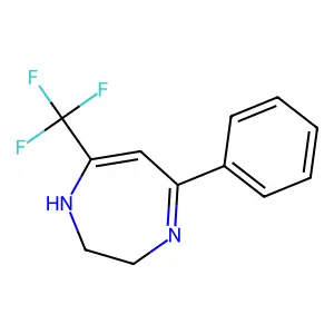 5-phenyl-7-(trifluoromethyl)-2,3-dihydro-1H-1,4-diazepine structure