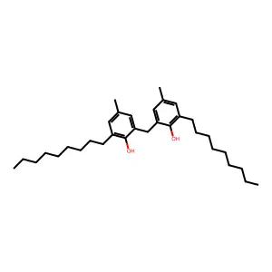 2,2'-Methylenebis(4-methyl-6-nonylphenol) structure