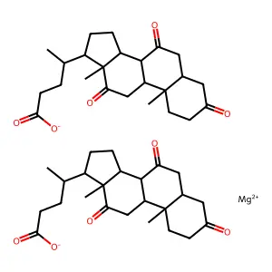 Magnesium dehydrocholate structure