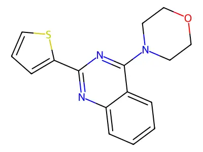 4-(2-Thiophen-2-ylquinazolin-4-yl)morpholine structure