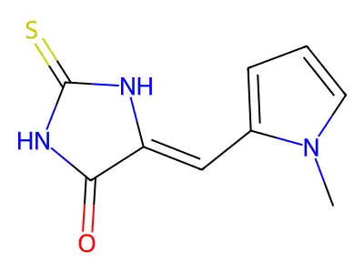 4-Imidazolidinone, 5-[(1-methyl-1H-pyrrol-2-YL)methylene]-2-thioxo- structure