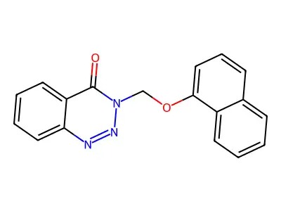 3-(Naphthalen-1-yloxymethyl)-1,2,3-benzotriazin-4-one structure