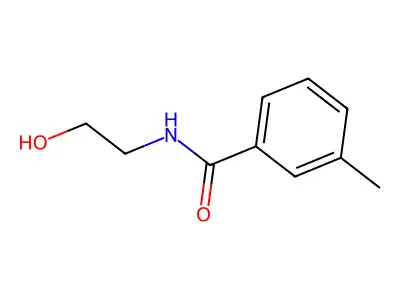 N-(2-hydroxyethyl)-3-methylbenzamide structure