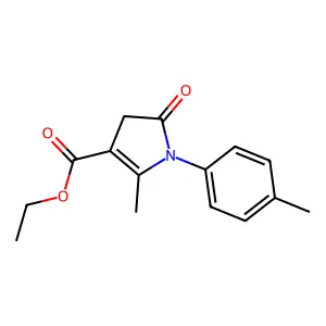 ethyl 5-methyl-1-(4-methylphenyl)-2-oxo-3H-pyrrole-4-carboxylate structure
