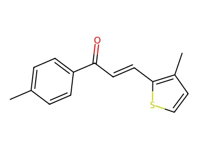 3-(3-Methyl-2-thienyl)-1-(p-tolyl)prop-2-en-1-one structure