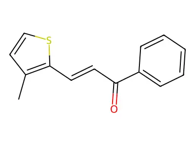 3-(3-Methylthiophen-2-yl)-1-phenylprop-2-en-1-one structure