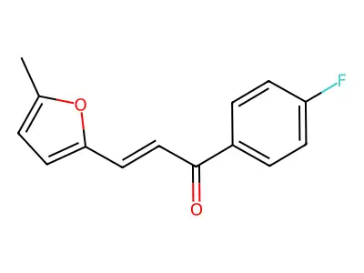 1-(4-Fluorophenyl)-3-(5-methyl-2-furyl)prop-2-en-1-one structure
