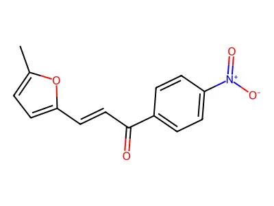 3-(5-Methyl-2-furyl)-1-(4-nitrophenyl)prop-2-en-1-one structure