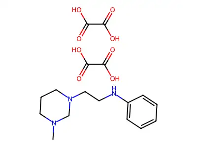 1(2H)-Pyrimidineethanamine, tetrahydro-3-methyl-N-phenyl-, ethanedioate (1:2) structure