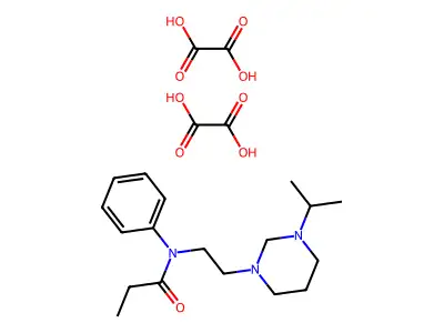 C18H29N3O.2C2H2O4.1/2H2O structure