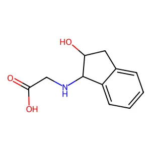 n-(2-Hydroxy-2,3-dihydro-1h-inden-1-yl)glycine structure