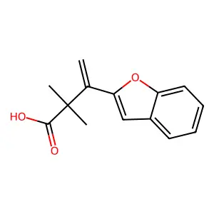 3-(1-Benzofuran-2-yl)-2,2-dimethylbut-3-enoic acid structure