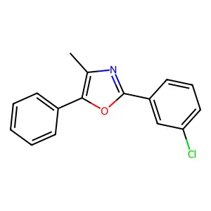 2-(3-Chlorophenyl)-4-methyl-5-phenyl-1,3-oxazole structure
