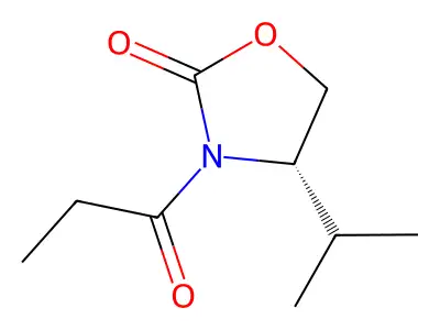 (4R)-3-Propanoyl-4-(propan-2-yl)-1,3-oxazolidin-2-one structure