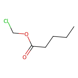 Chloromethyl pentanoate structure