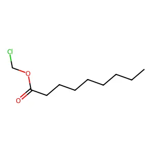 Nonanoic acid, chloromethyl ester structure