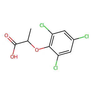 2-(2,4,6-Trichlorophenoxy)propanoic acid structure