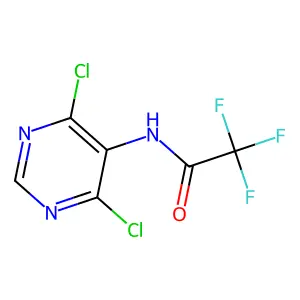 N-(4,6-dichloropyrimidin-5-yl)-2,2,2-trifluoroacetamide structure