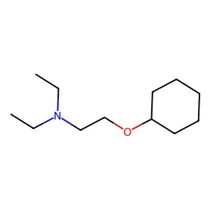 2-cyclohexyloxy-N,N-diethylethanamine structure
