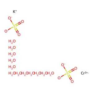 十二水合硫酸铬钾 structure