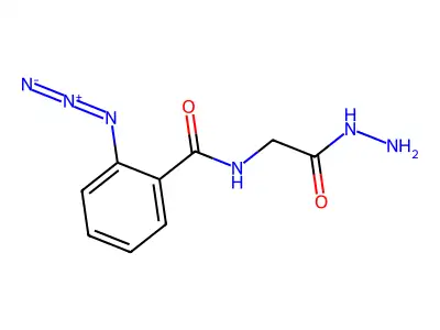 4-Azidobenzoylglycylhydrazide structure