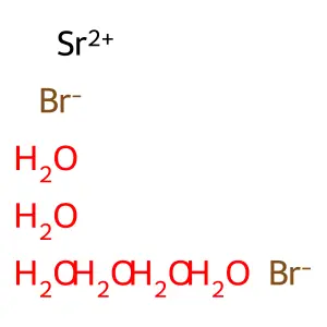 Strontium bromide hexahydrate structure