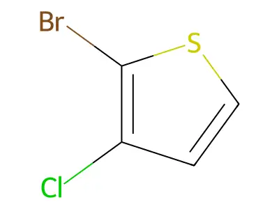 2-Bromo-3-chlorothiophene structure
