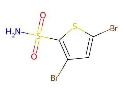 3,5-Dibromothiophene-2-sulfonamide structure