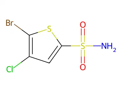 5-Bromo-4-chlorothiophene-2-sulfonamide structure