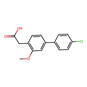 4'-氯-5-甲氧基-4-联苯乙酸 structure