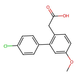 4'-氯-5-甲氧基-2-联苯乙酸 structure