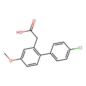 4'-氯-4-甲氧基-2-联苯乙酸 structure